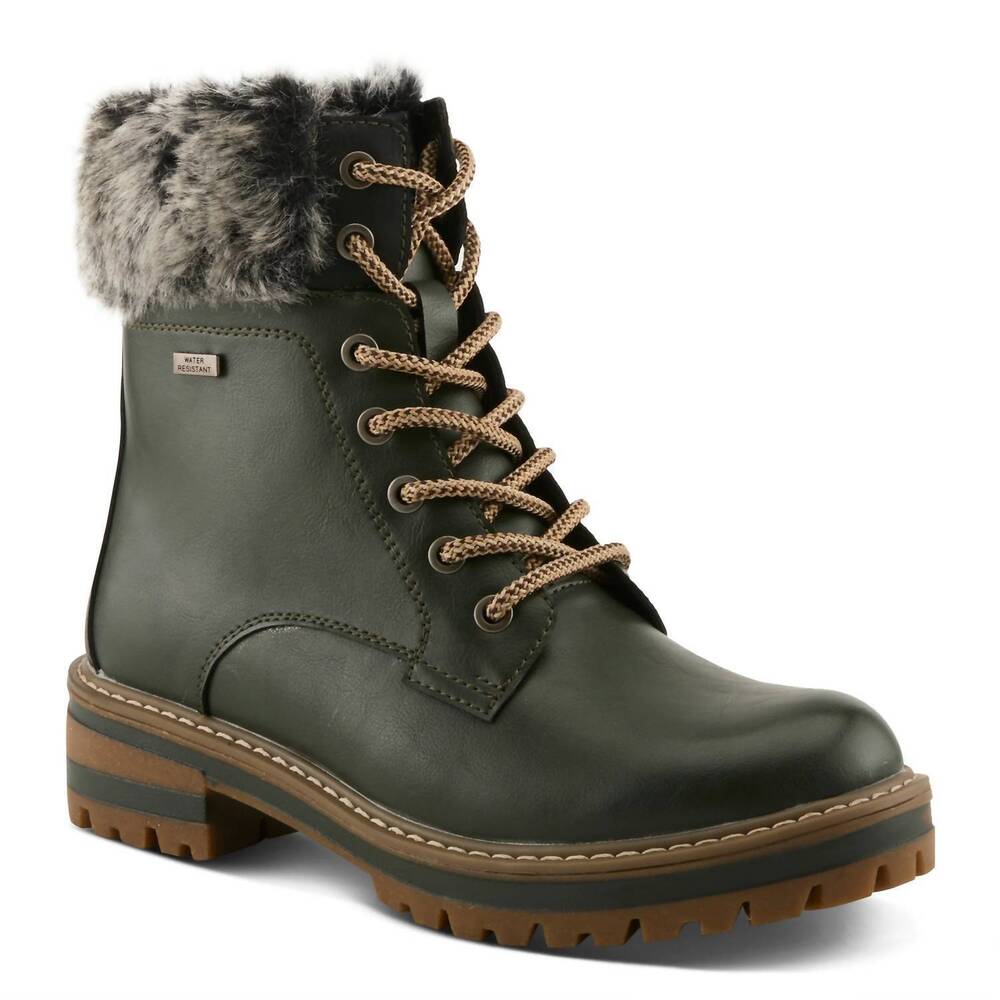 NEW PATRIZIA women's canario boot in forest green multi